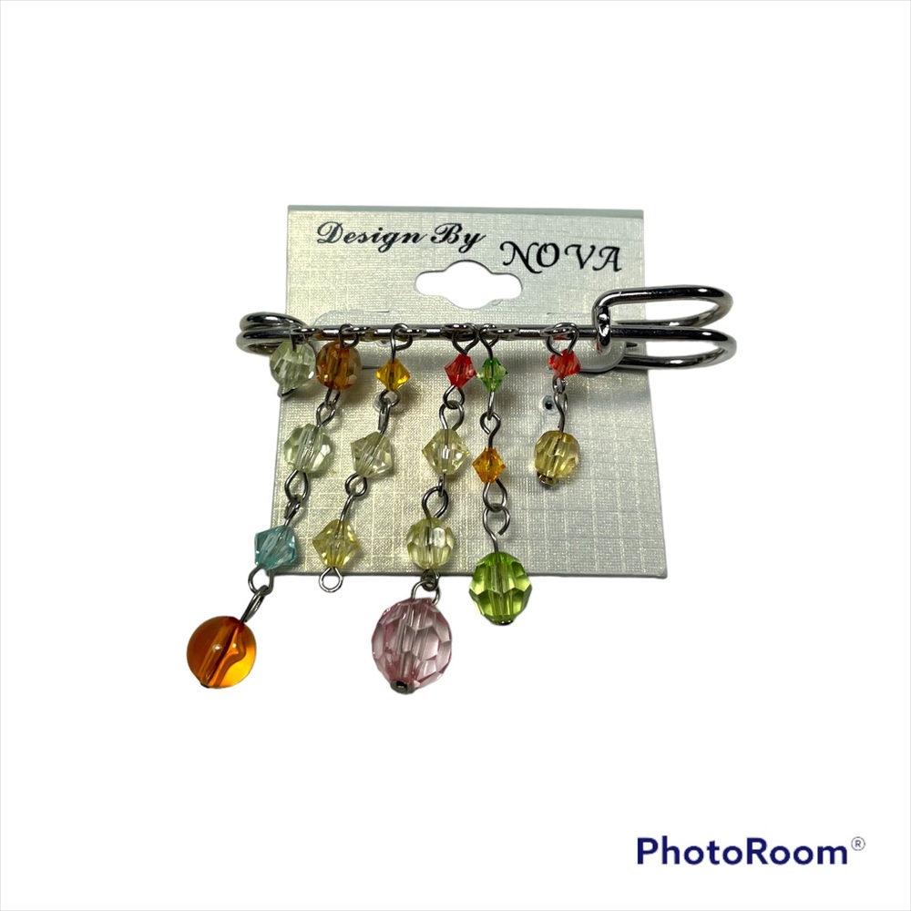 NWT Nova multicolor beads pin